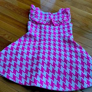 Beautiful like new Janie and jack size 5 pink and white dress